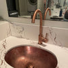 Copper Single Hole Kitchen Faucet – Solid Brass, 13.5" Height, 8" Reach