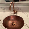 Copper Single Hole Kitchen Faucet – Solid Brass, 13.5" Height, 8" Reach