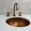 Oil Rubbed Brass Bathroom Faucet – 3-Hole Deck Mount, Cross Handles | Solid Brass