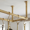 Unlacquered Brass Ceiling Pot Rack