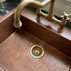 Unlacquered Brass Drain Kitchen Sink