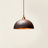 Hammered Copper Pendant Light – Aged Patina, 4 Sizes, E26/E27, Dimmable