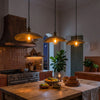 Hammered Brass Pendant Light – Antique Bronze, 5 Sizes 7.8"-24"