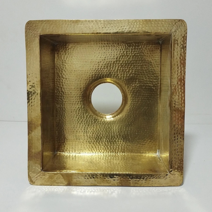 Unlacquered Brass Kitchen Sink - Hammered