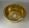 Hammered Brass Round Sink - The House Of Brass