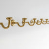 Set of 3 Unlacquered Solid Brass Wall Hooks – Vintage Coat & Towel Hook