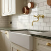 Unlacquered Brass Wall Mount Kitchen Faucet - 6" & 8" Spread