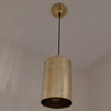 Brass Pendant Light – Unlacquered Cylinder Design - The House Of Brass