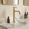 Brass Vessel Sink Faucet – Unlacquered Bathroom Faucet - The House Of Brass