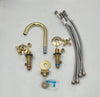 Elegant Brass Bathroom Faucet – Unlacquered Finish and Traditional Design