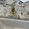 Unlacquered Brass Built In Soap Dispenser, Kitchen Sink
