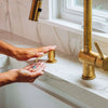 Unlacquered Brass Built In Soap Dispenser, Kitchen Sink
