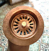Copper Kitchen Sink Drainer - The House Of Brass