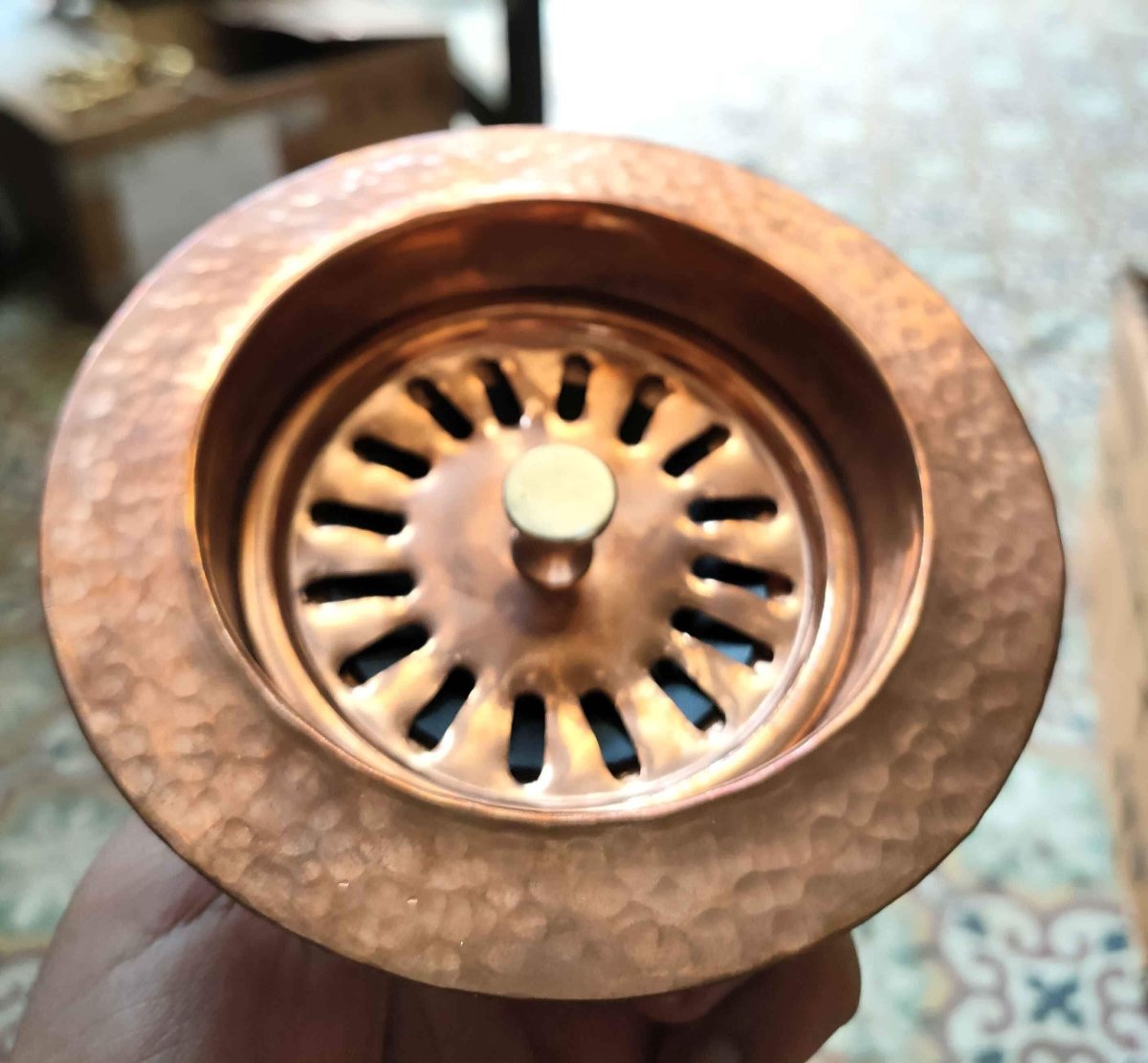 Copper Kitchen Sink Drainer - The House Of Brass
