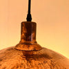 Hammered Solid Copper Pendant Light - Customizable Dome Light Fixture - The House Of Brass