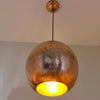 Copper Pendant Light – Hand-Hammered Solid Dome - The House Of Brass