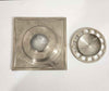 Engraved Silver Floor drain - The House Of Brass