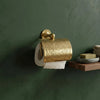 Engraved Solid Brass Toilet Paper Holder – Wall Mounted Unlacquered Brass Bathroom Accessory - The House Of Brass