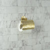 Engraved Solid Brass Toilet Paper Holder – Wall Mounted Unlacquered Brass Bathroom Accessory - The House Of Brass
