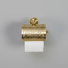 Engraved Solid Brass Toilet Paper Holder – Wall Mounted Unlacquered Brass Bathroom Accessory - The House Of Brass