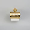 Engraved Solid Brass Toilet Paper Holder – Wall Mounted Unlacquered Brass Bathroom Accessory - The House Of Brass