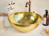 Hammered Brass Round Sink - The House Of Brass