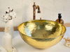 Hammered Brass Round Sink