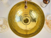 Hammered Brass Round Sink