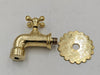 Handcrafted Brass Single Hole Faucet – Wall Mounted Design - The House Of Brass