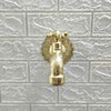 Handcrafted Brass Single Hole Faucet – Wall Mounted Design - The House Of Brass