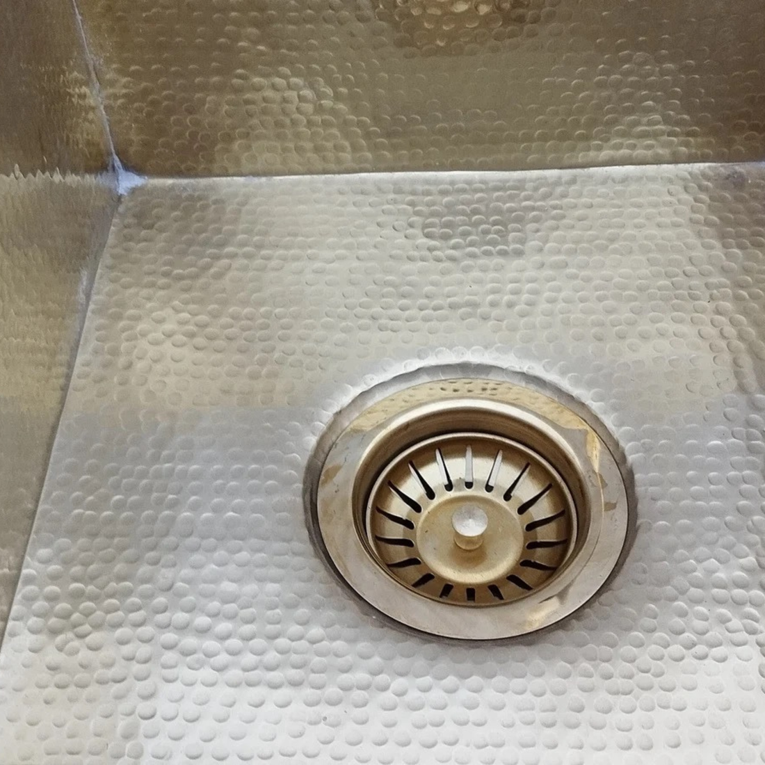 Unlacquered Brass Kitchen Sink - Hammered