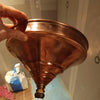 Solid Copper Round Shower Head – Rainfall Style, 4 Sizes (4" to 10")