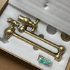 Vintage Unlacquered Brass Pot Filler Faucet