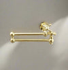 Vintage Unlacquered Brass Pot Filler Faucet