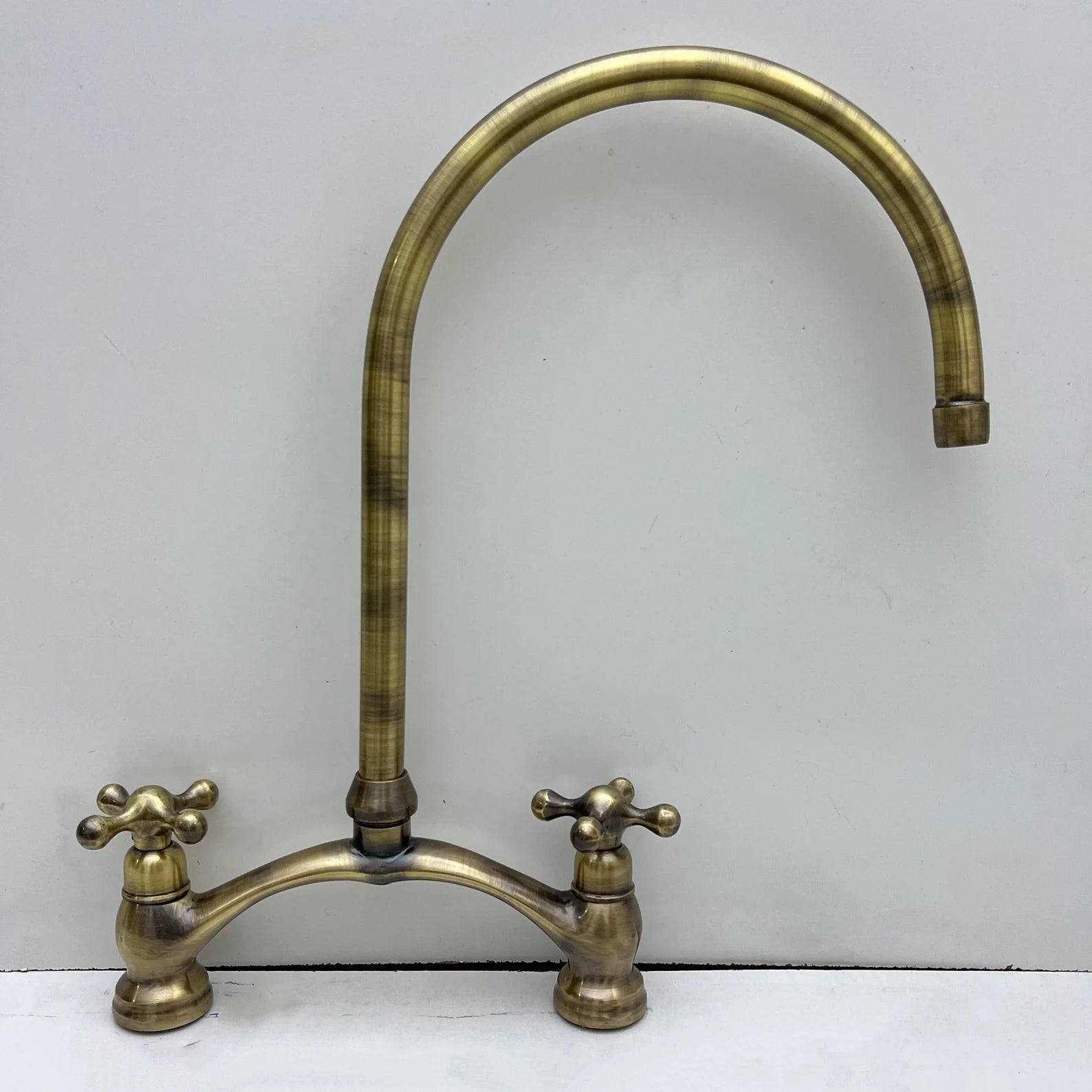 Oil Rubbed Bronze Kitchen Faucet , Bridge V Kitchen Sink Faucet