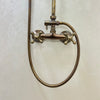Victorian Style Shower Set with Handheld and Showerhead - Bronze Finish - 8” Round Rainfall Showerhead