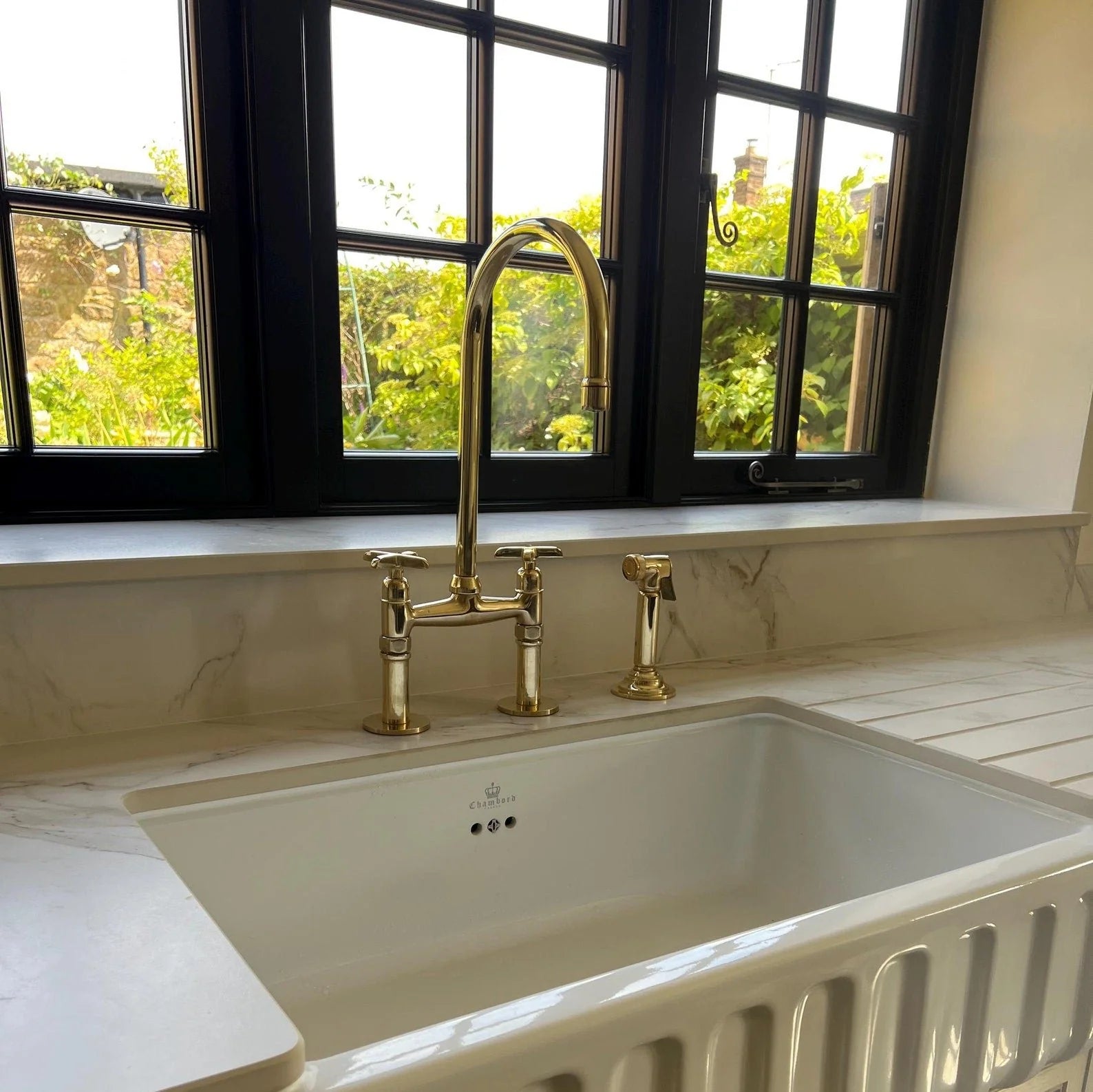 Unlacquered Brass Kitchen Faucet