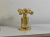 Unlacquered Brass Vanity Faucet – 3 Hole Deck Mount, 5.5" Spout | Solid Brass
