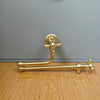Unlacquered Solid Brass Pot Filler Faucet: Wall-Mounted Folding Kitchen Fixture