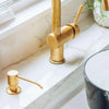 Unlacquered Brass Built In Soap Dispenser, Kitchen Sink