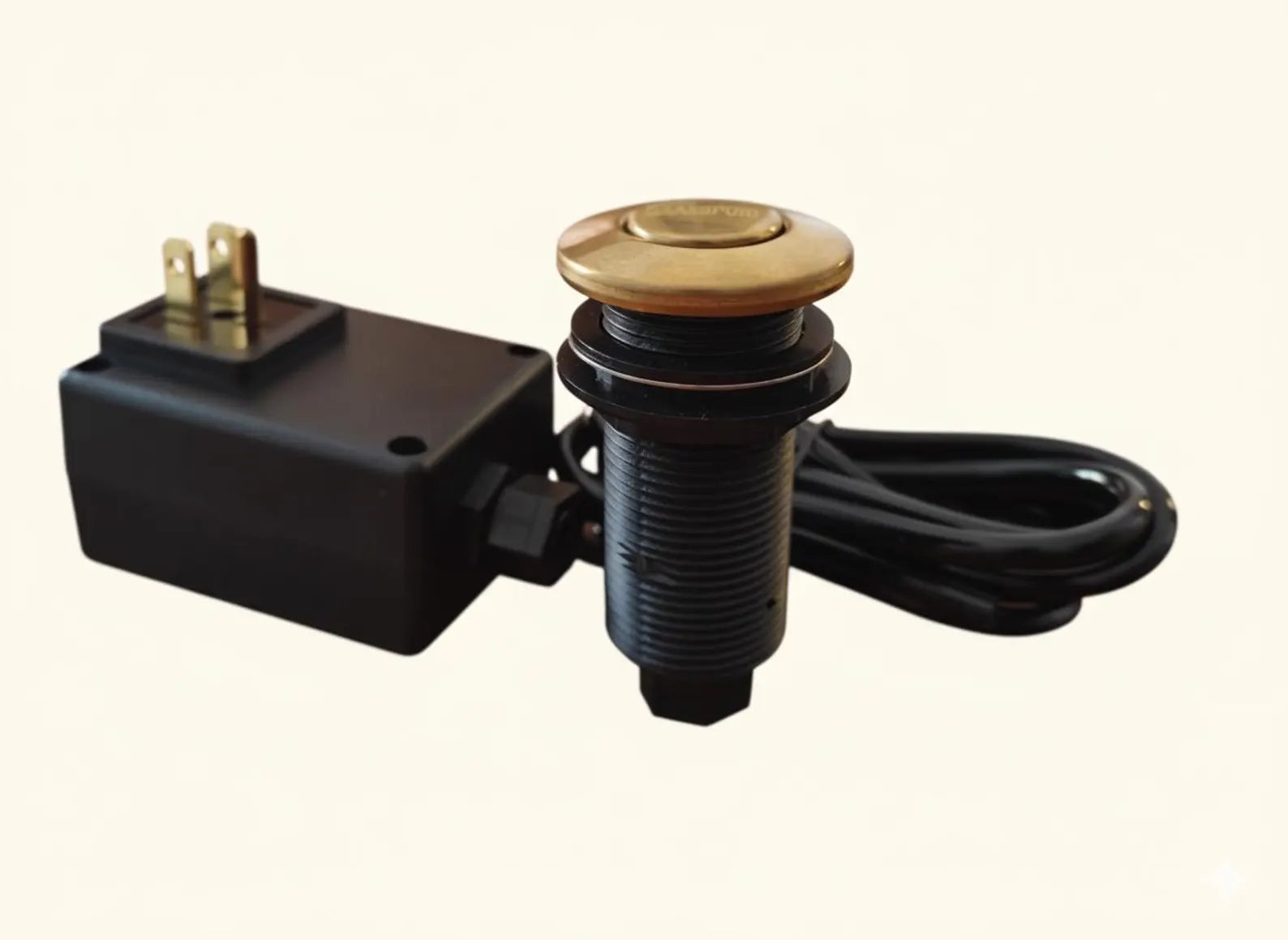 Unlacquered brass air switch kit | Waste Disposal Air Switch Button | Garbage Disposal Air Switch