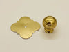 Set of Unlacquered Brass Cabinet Knobs, Antique Brass knobs, Brass Cabinet Door handle knob