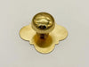 Set of Unlacquered Brass Cabinet Knobs, Antique Brass knobs, Brass Cabinet Door handle knob
