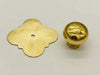 Set of Unlacquered Brass Cabinet Knobs, Antique Brass knobs, Brass Cabinet Door handle knob