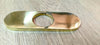 Unlacquered Brass Faucet Base Plate 6x2" – Single Hole Escutcheon, 3 Finishes