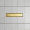 Unlacquered Brass Linear Floor Drain