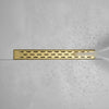 Unlacquered Brass Linear Floor Drain