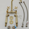 Unlacquered Brass Kitchen Faucet with L-legs