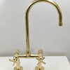 Unlacquered Brass Kitchen Faucet with L-legs