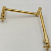 Unlacquered Brass Pot Filler With Cross Handles 